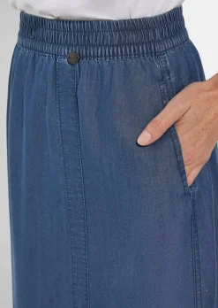 Jupe estivale légère, façon jean