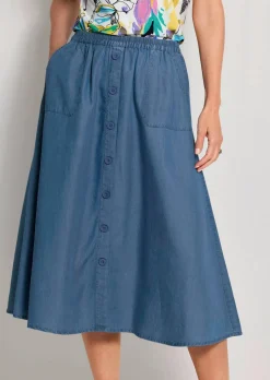 Jupe légère en Tencel, avec poches