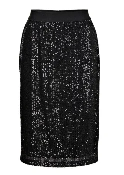 Jupe à paillettes avec taille élastique confort