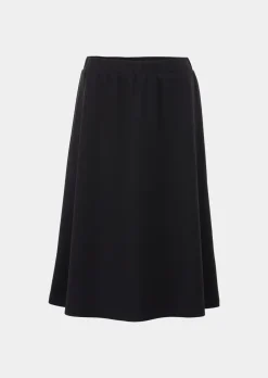 Jupe évasée en jersey avec taille élastique
