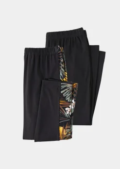 Legging soyeux en lot de 2