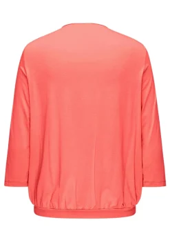 Élégant T-shirt aspect chemisier