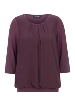 Élégant T-shirt aspect chemisier