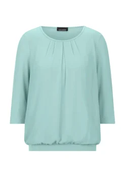 Élégant T-shirt aspect chemisier