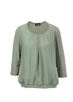 Élégant T-shirt aspect chemisier