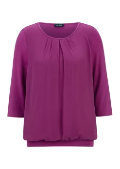Élégant T-shirt aspect chemisier