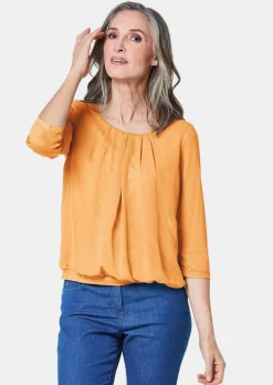 Élégant T-shirt aspect chemisier