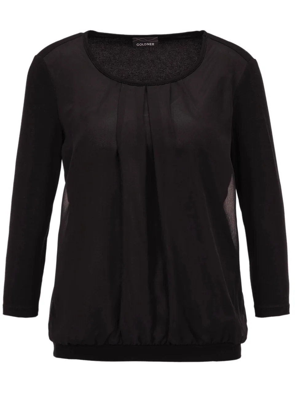 Élégant T-shirt aspect chemisier