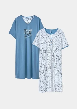 Lot de chemises de nuit en pur coton