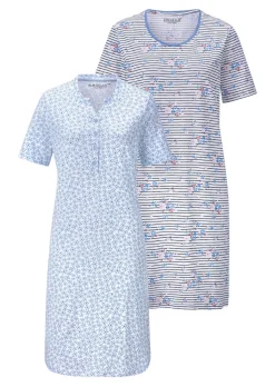 Lot de 2 chemises de nuit en pur coton