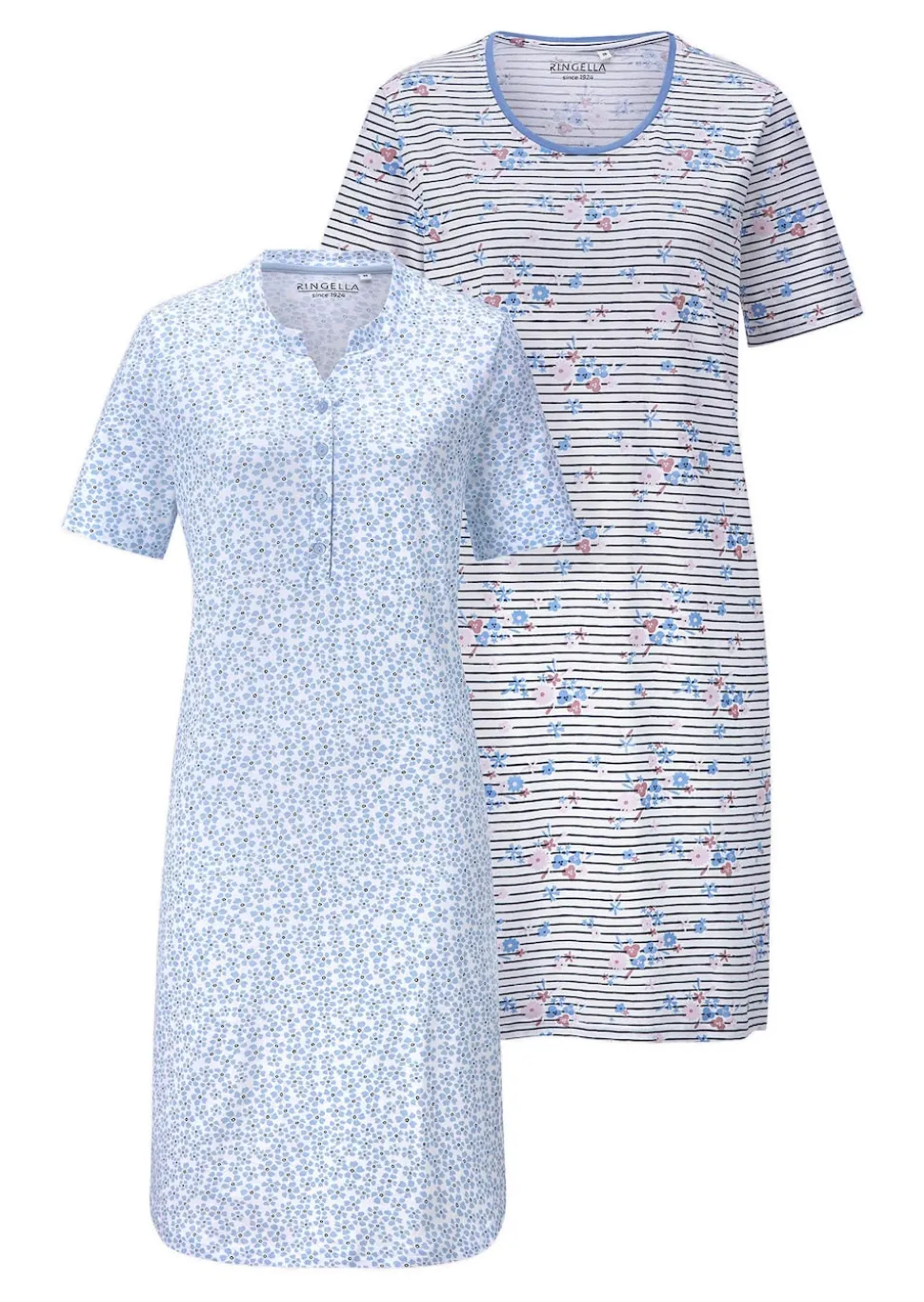 Lot de 2 chemises de nuit en pur coton