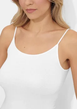 Lot de 2 débardeurs avec bords en satin