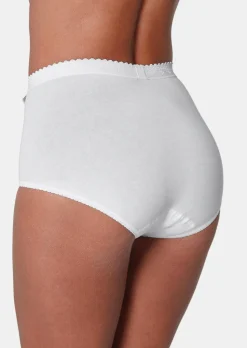 Lot de deux slips en coton avec Elasthanne