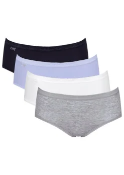 Lot de 4 slips taille basse