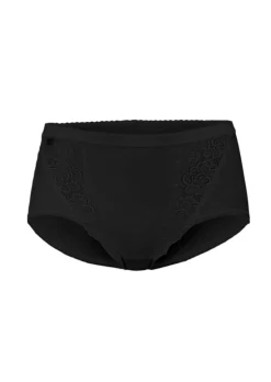 Lot de 4 slips taille basse avec empiècement en dentelle