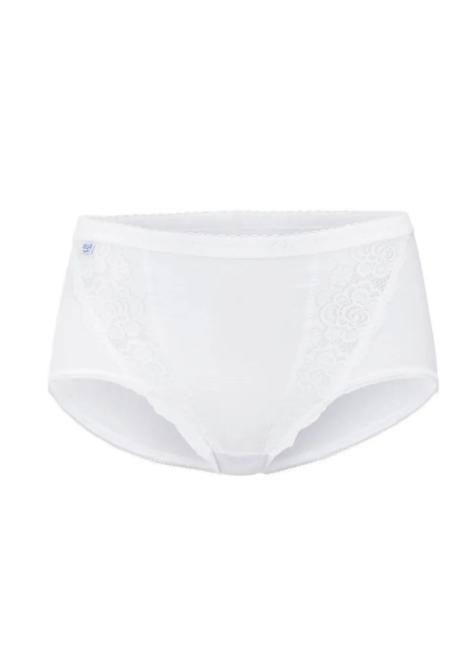 Lot de 4 slips taille basse avec empiècement en dentelle