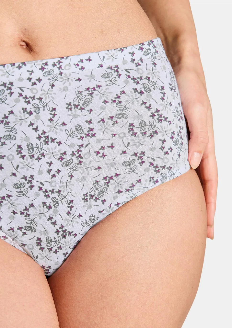 Lot de slips taille haute en coton