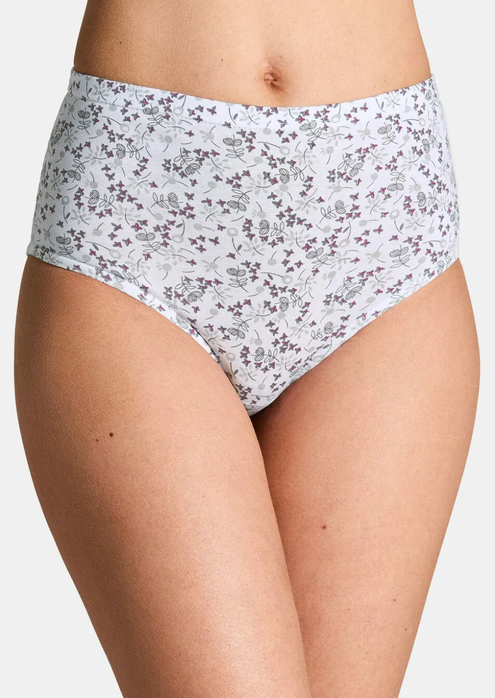 Lot de slips taille haute en coton