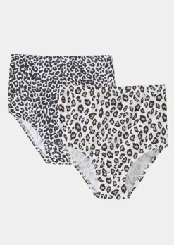 Lot de slips taille haute en coton
