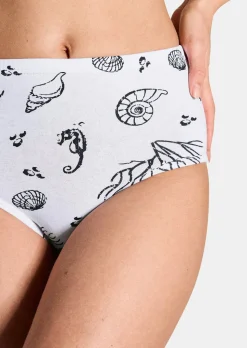 Lot de slips taille haute en coton