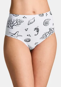 Lot de slips taille haute en coton