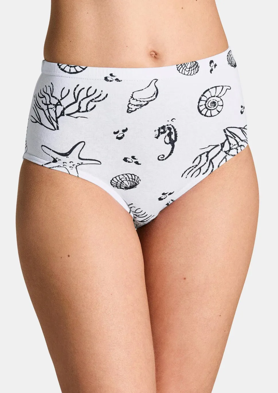 Lot de slips taille haute en coton