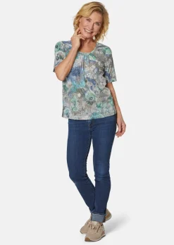Magnifique T-shirt en tissu dévoré