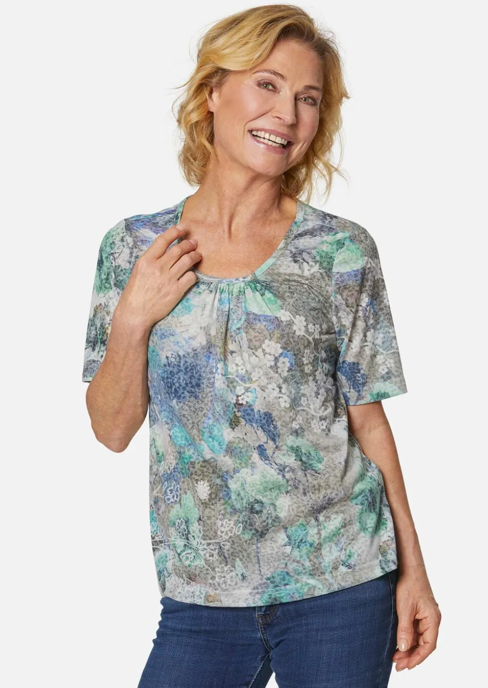 Magnifique T-shirt en tissu dévoré