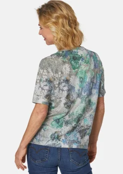 Magnifique T-shirt en tissu dévoré