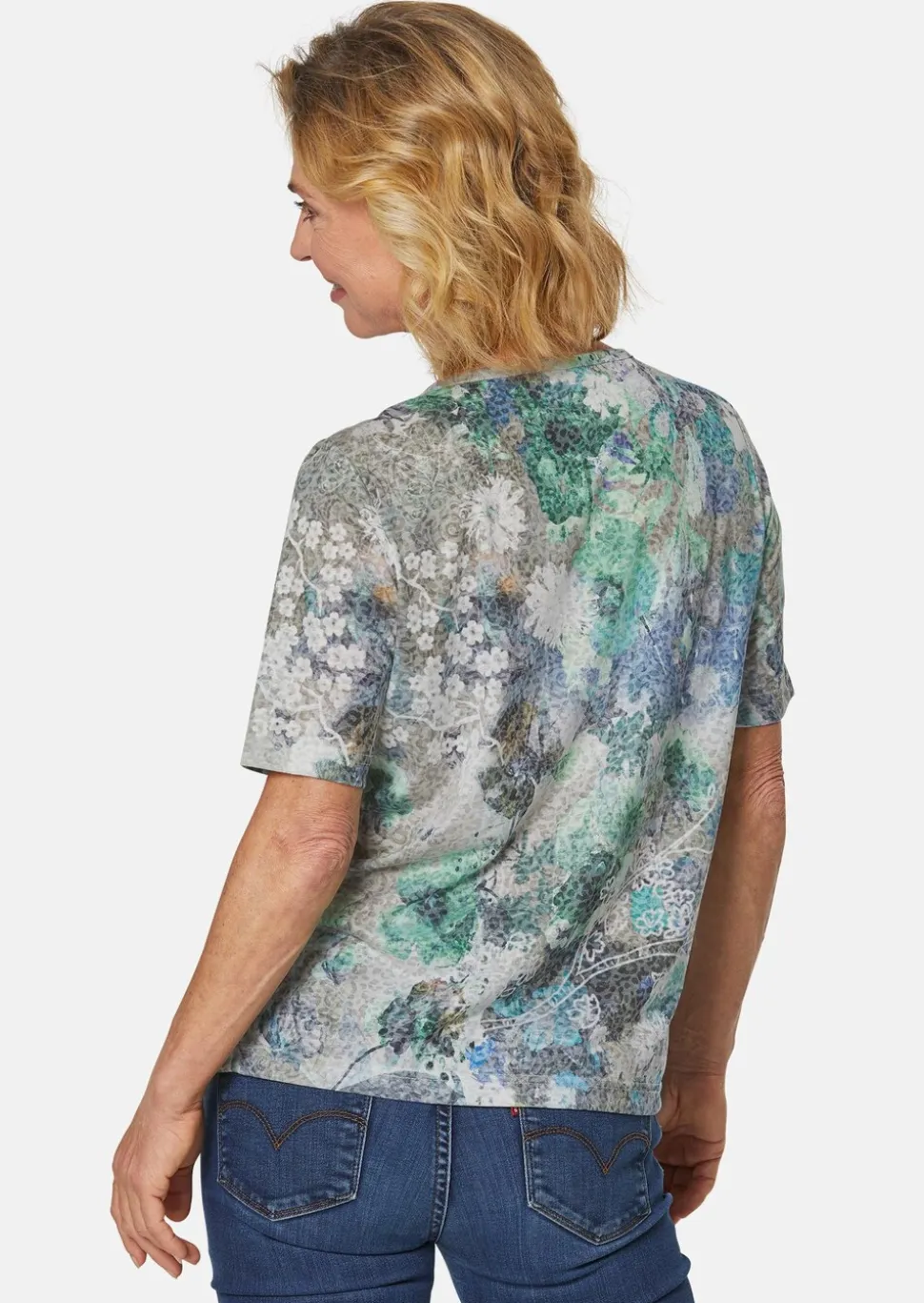 Magnifique T-shirt en tissu dévoré