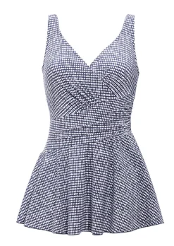 Maillot de bain style cache-cœur avec jupette