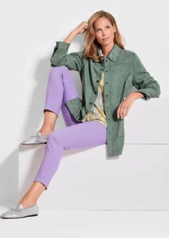 Manteau court, aspect velours