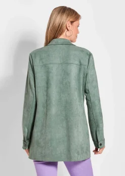 Manteau court, aspect velours