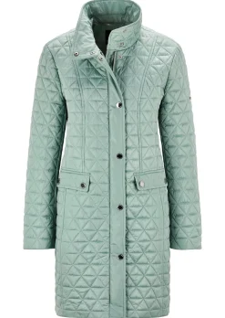 Manteau court matelassée à col droit