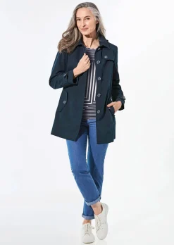 Manteau court style trenchcoat