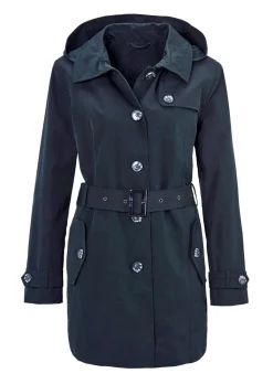 Manteau court style trenchcoat