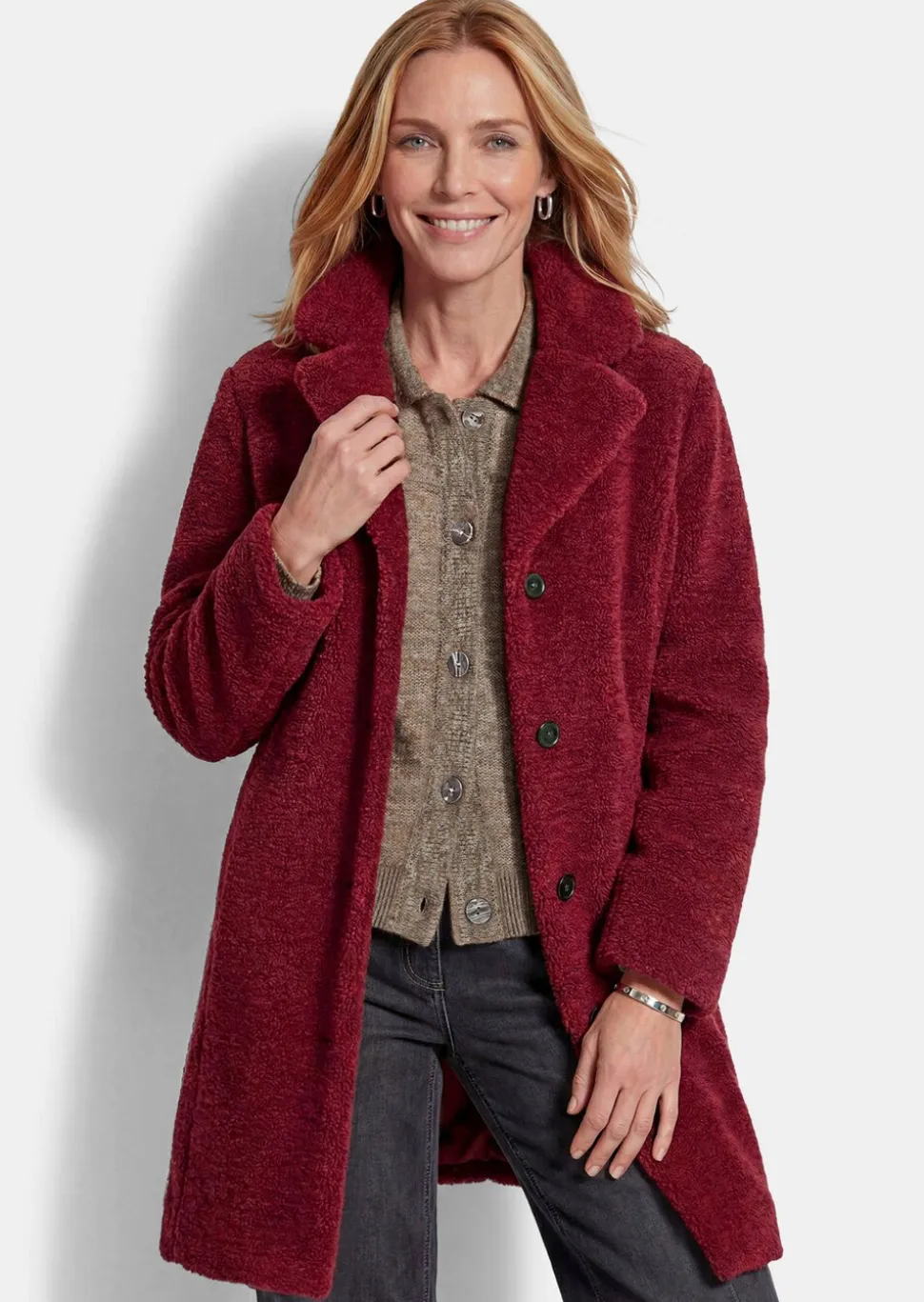 Manteau en teddy ultradoux