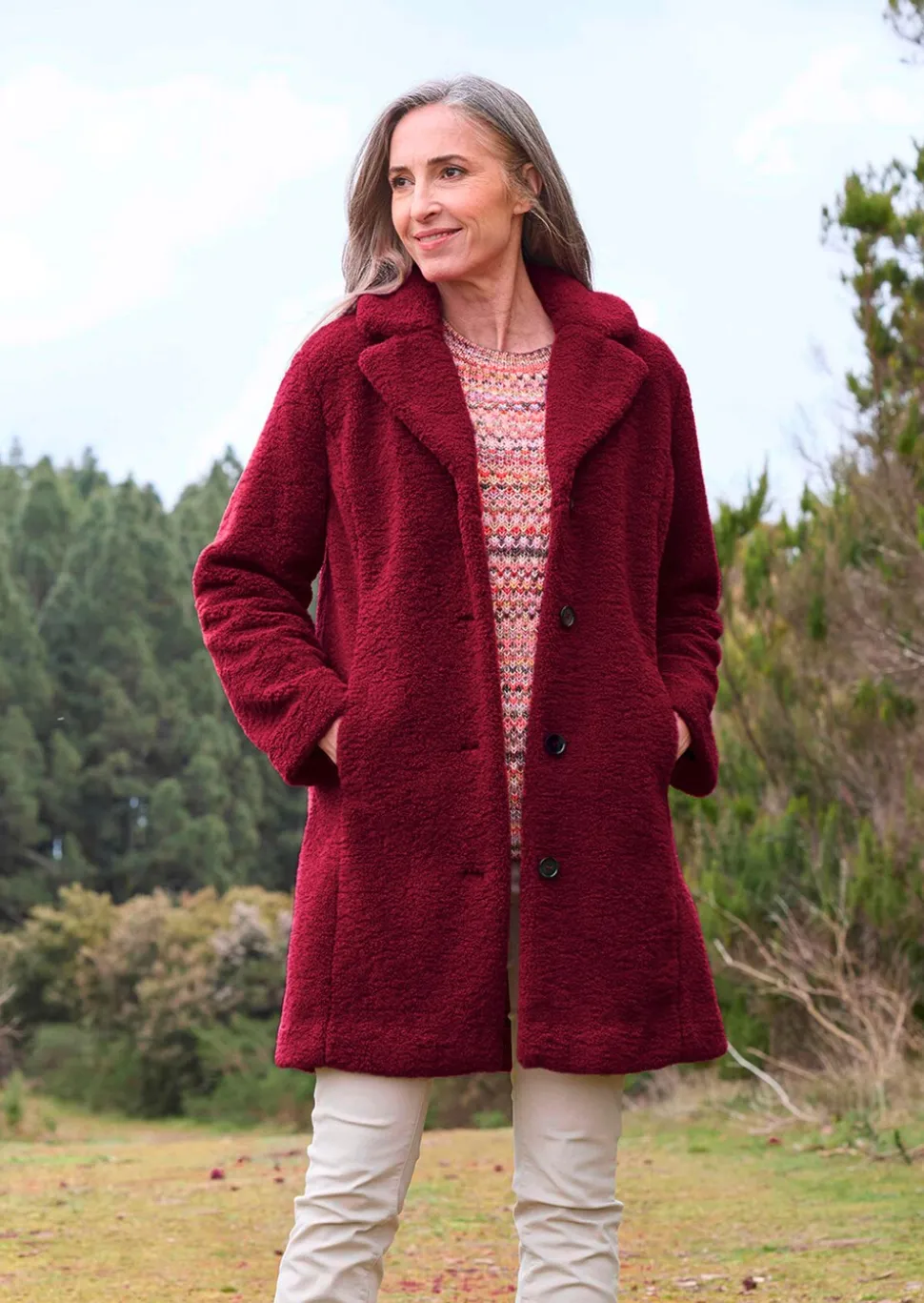 Manteau en teddy ultradoux