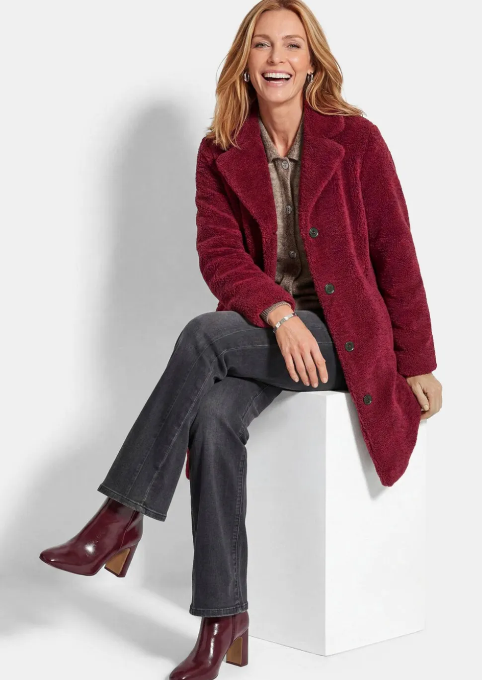 Manteau en teddy ultradoux