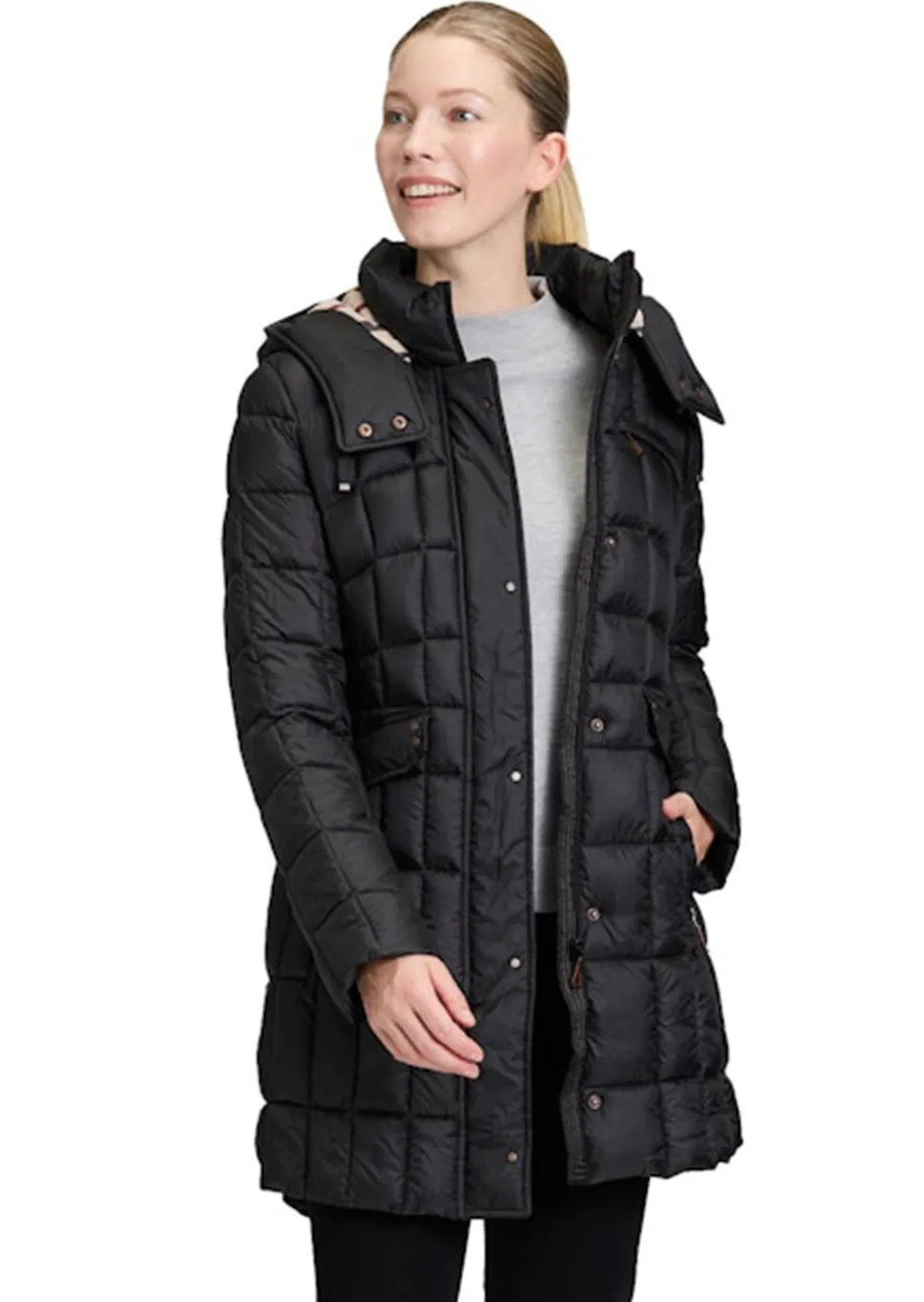 Manteau matelassé avec capuche amovible