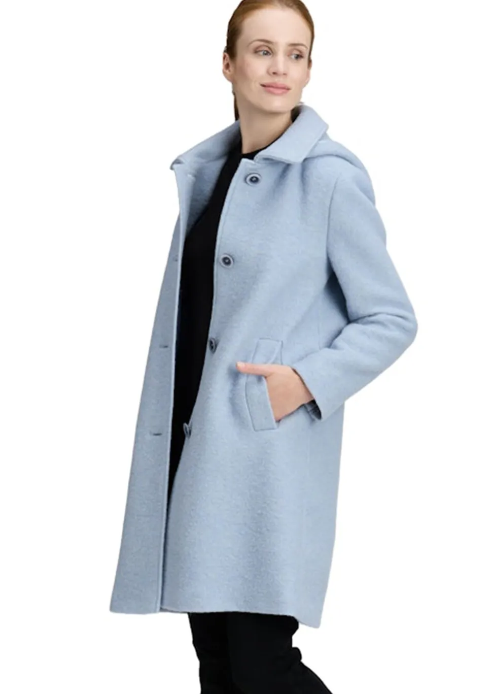 Manteau noble avec capuche amovible