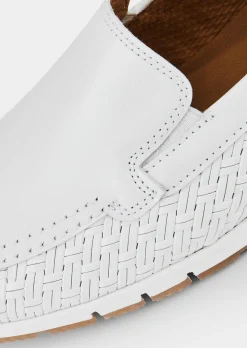 Mocassins, aspect tressé