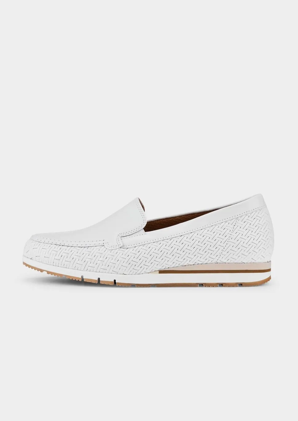 Mocassins, aspect tressé