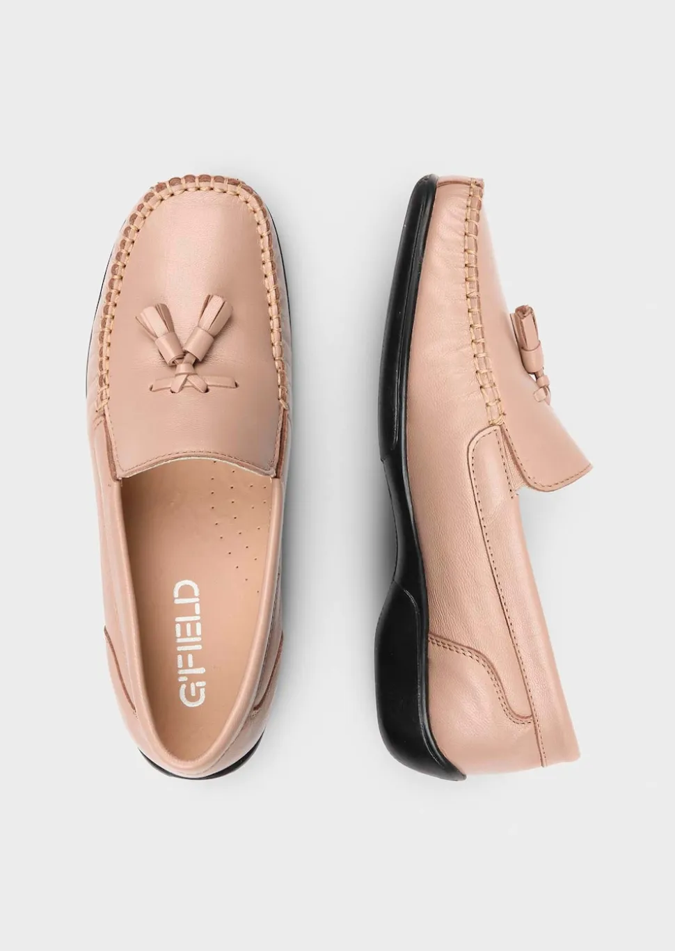 Mocassins avec pompon décoratif