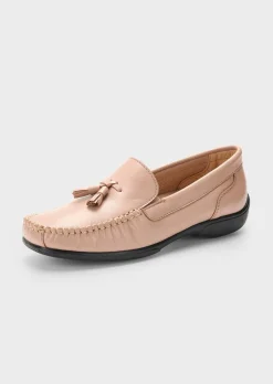 Mocassins avec pompon décoratif