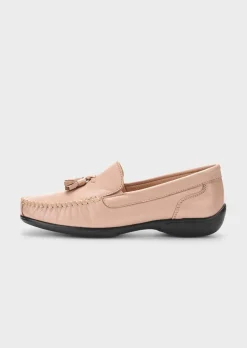 Mocassins avec pompon décoratif
