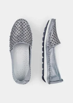 Mocassins en cuir, avec voûte plantaire amovible