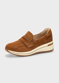 Mocassins en cuir suédé véritable