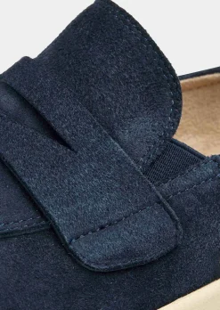 Mocassins en cuir suédé véritable
