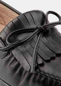 Mocassins en cuir véritable